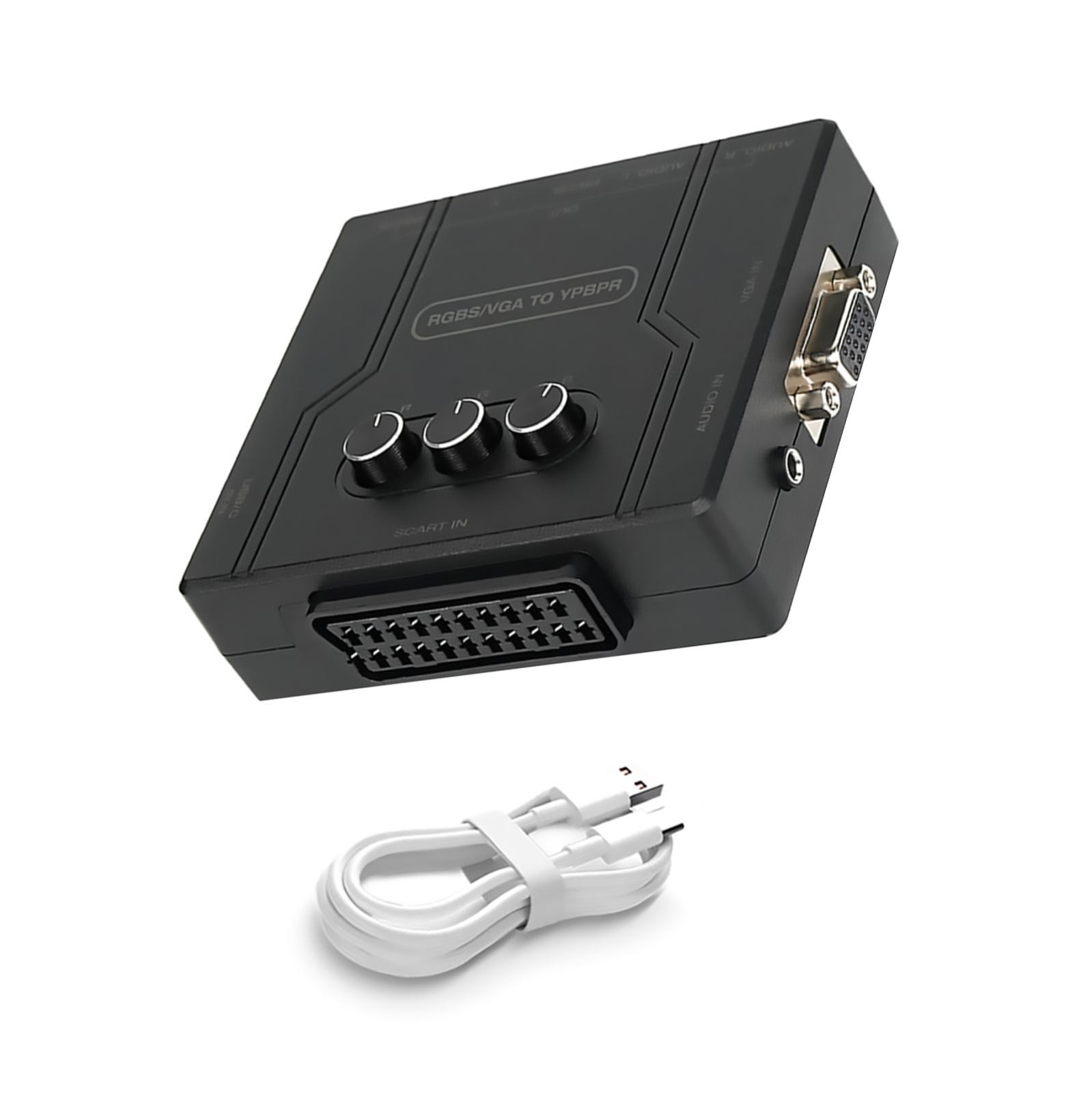 RGBS VGA to YPBPR Converter SCART to YPBPR For 480i 480p 576i 576p 720p 1080i A
