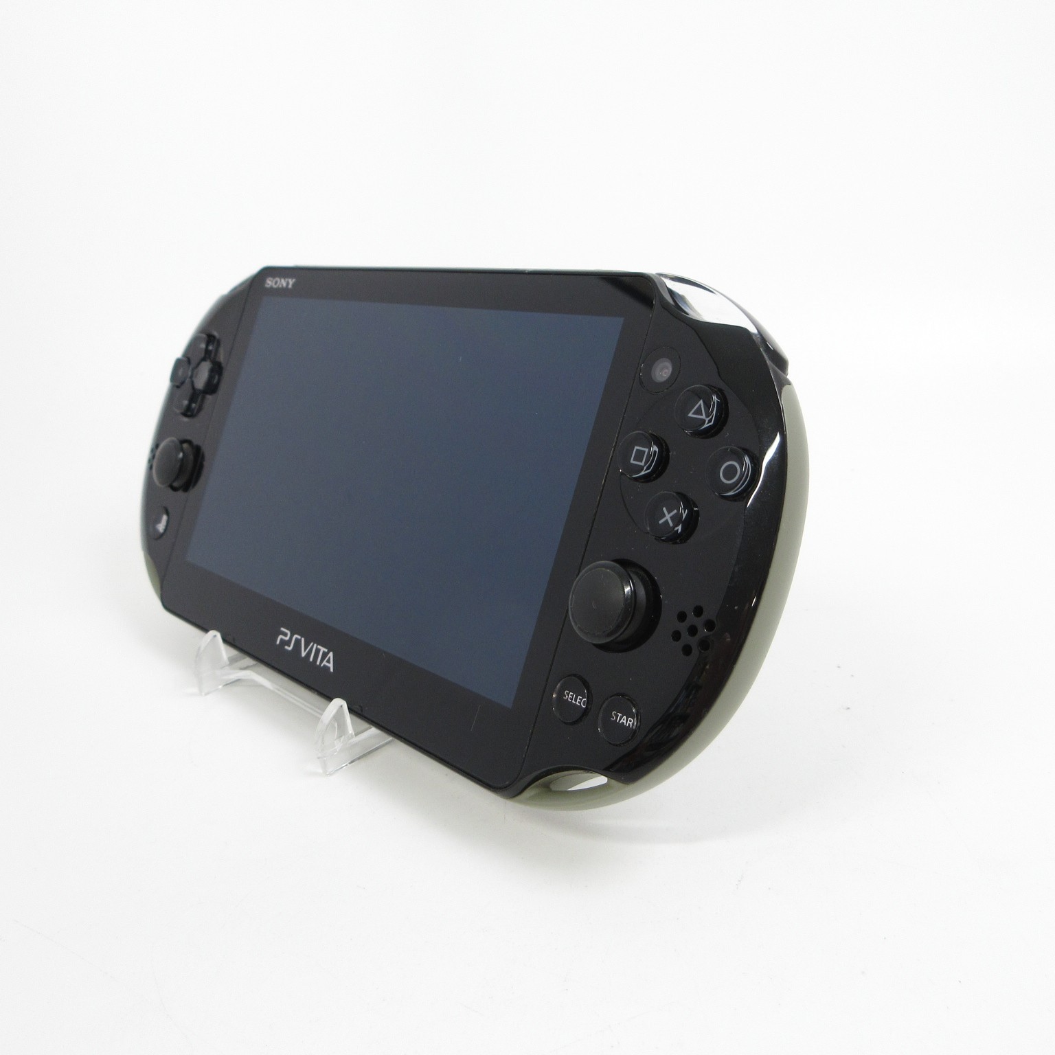 【Very Good】Sony PS Vita PCH-2000 Khaki / Black Wi-Fi Model Console only #DEN2/12