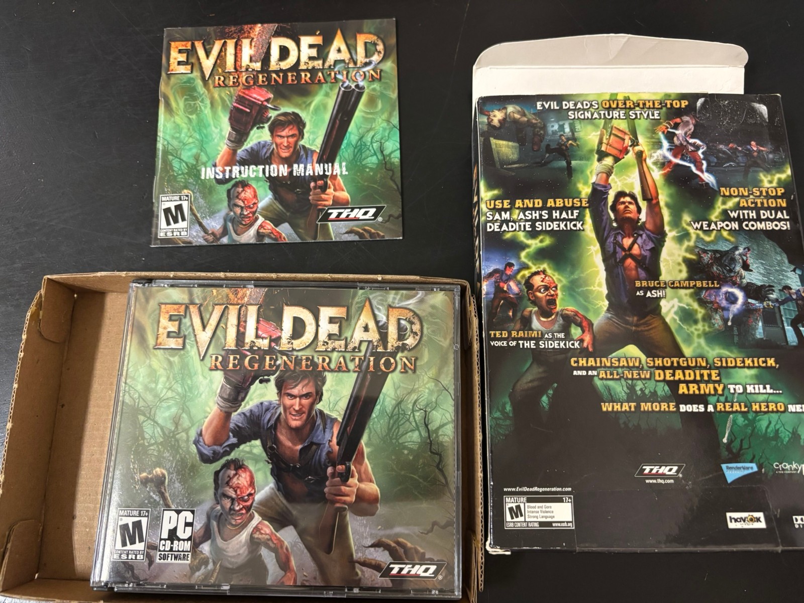 Evil Dead Regeneration PC game Complete in Retail box w/ 4 Discs and Manual