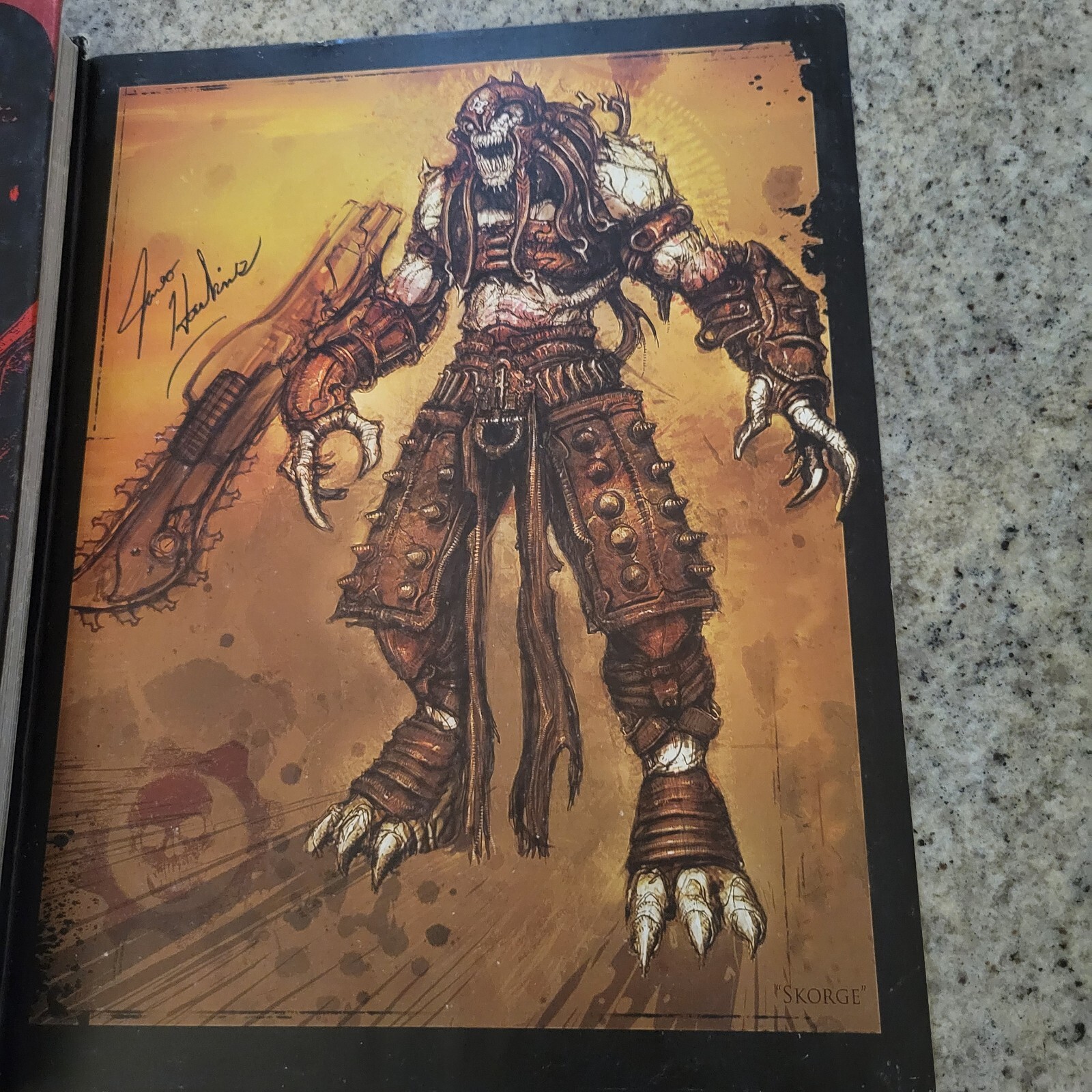 Gears Of War Official Hardcover Strategy Guide Last Stand Edition Skorge Print