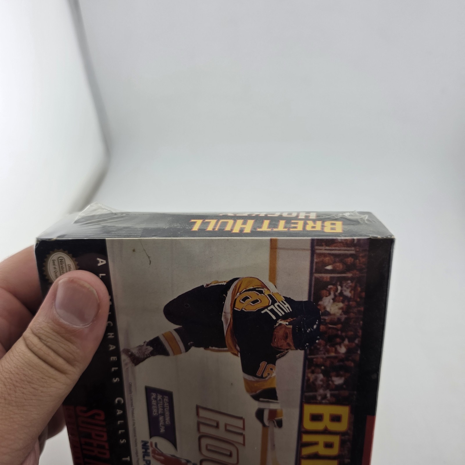 Brett Hull Hockey – Box With Reg Card – Super Nintendo SNES – Shrink (No Game)