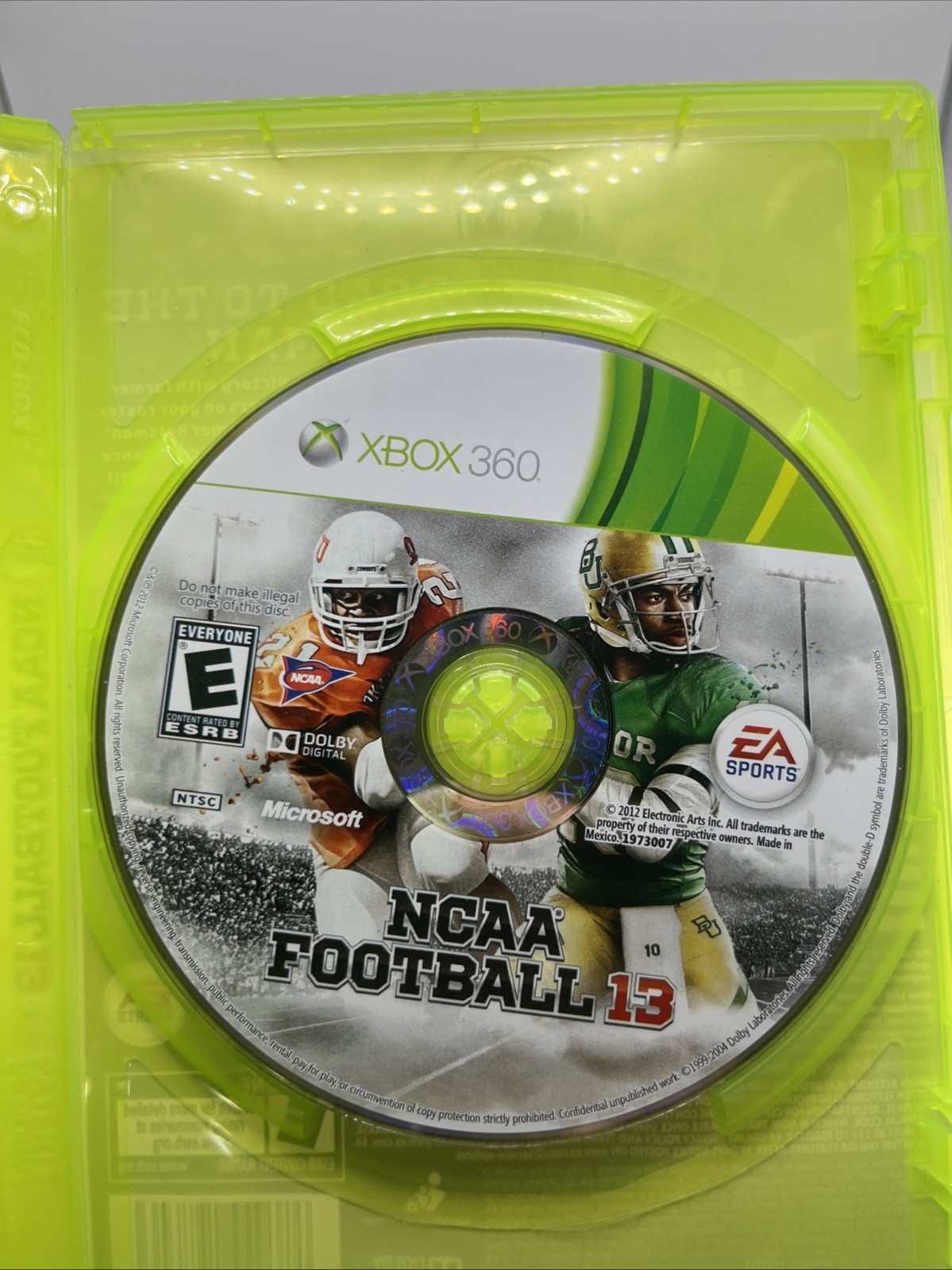 NCAA Football 13 (Microsoft Xbox 360, 2012) Tested