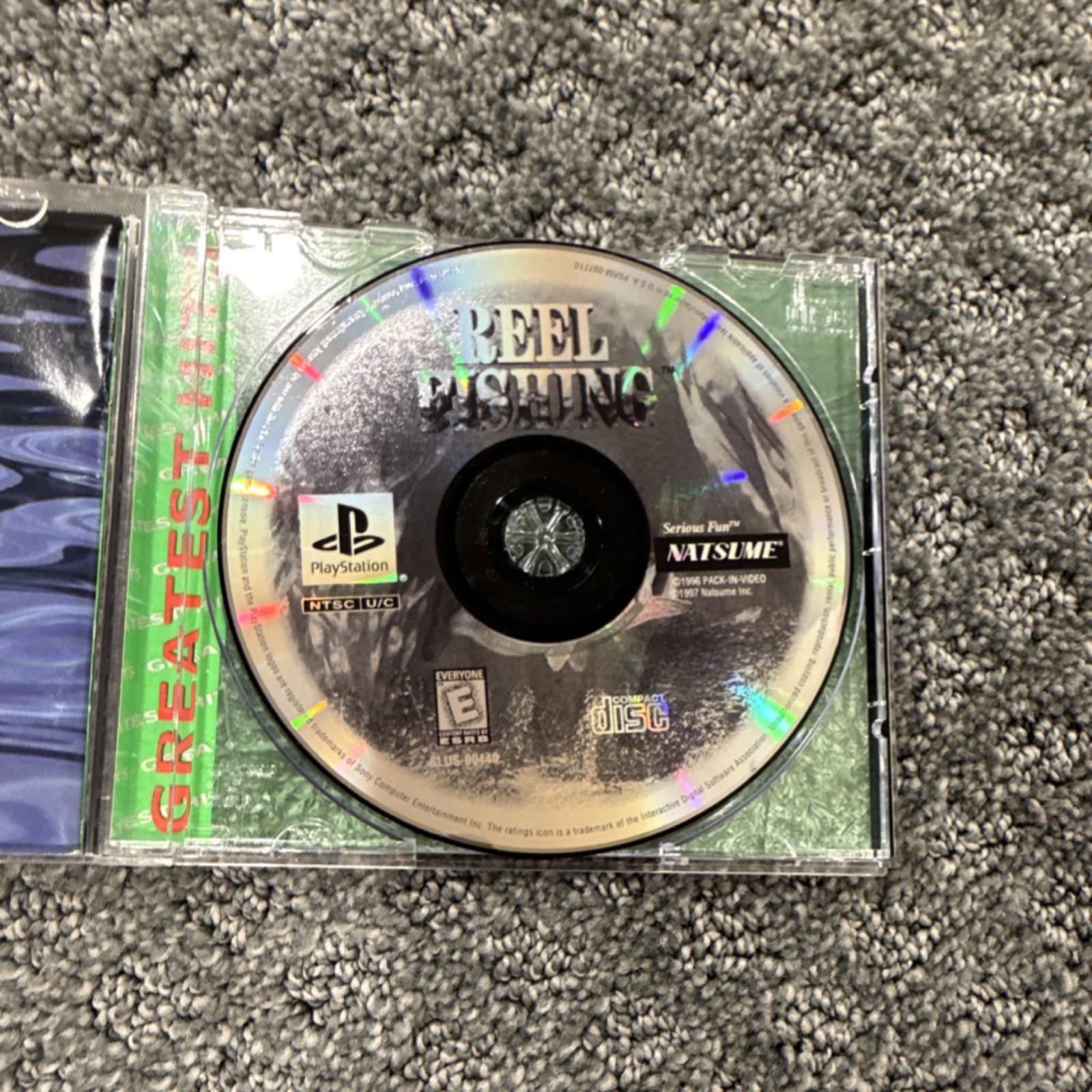 Natsume Reel Fishing Sony PlayStation 1 Sports NTSC 1997