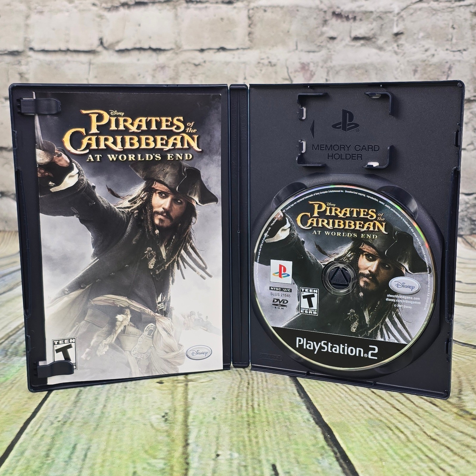 Sony PlayStation 2 Pirates Game Bundle At Worlds End Black Buccaneer PS2 Lot CIB