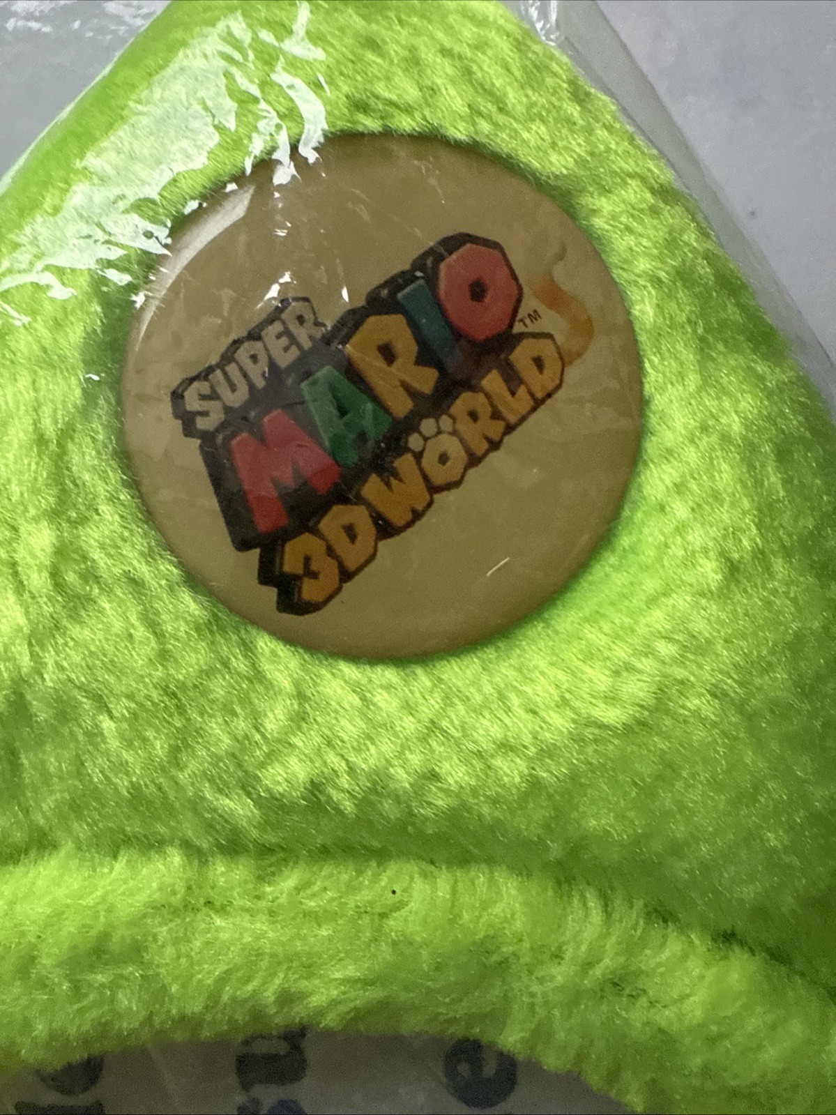 Super Mario 3D World Green Cat Ears Headband & Pin Nintendo NEW SEALED PACKAGE
