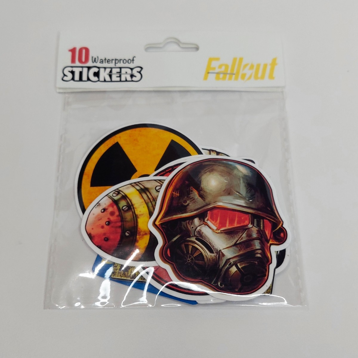 Fallout Series Mini Nuke 6 inches Replica Bomb & 10 Waterproof Sticker Pack