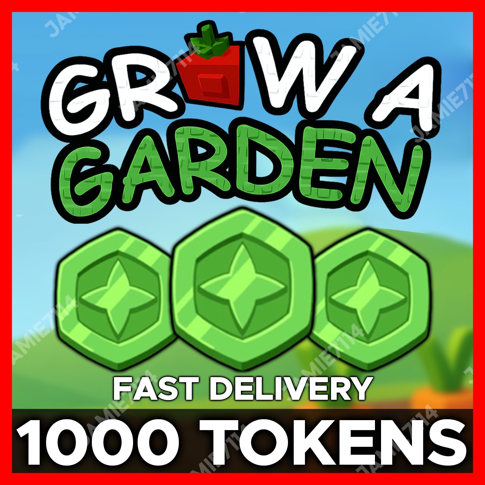 🪴Grow a Garden | 1000 Tokens | CHEAPEST + FAST