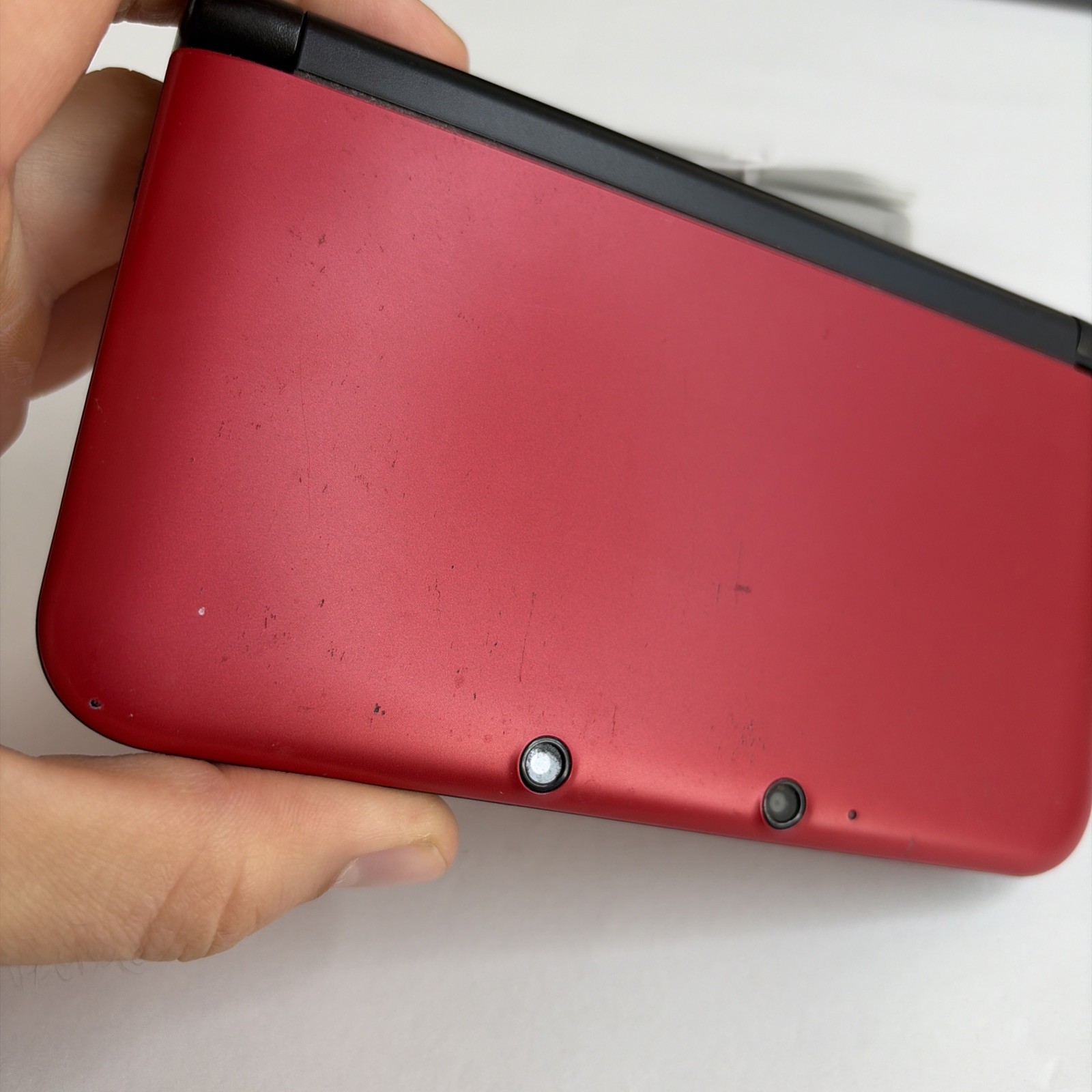 Nintendo 3DS XL LL SPR-001 JPN Red/Black Console With Charging Cable