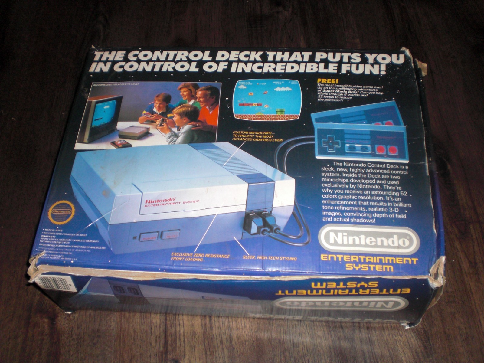 NES Nintendo Entertainment System Control Deck MINT INSERTS BAG Empty Box Foam
