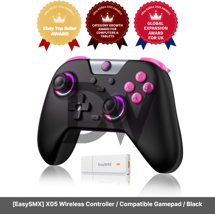 [EasySMX] X05 Wireless Controller / Compatible Gamepad / Black