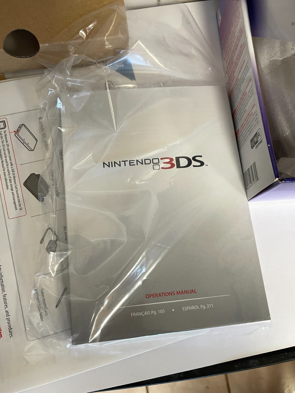 UNTESTED US VERSION Nintendo 3DS Handheld Console Midnight Purple w/Box CTR-001