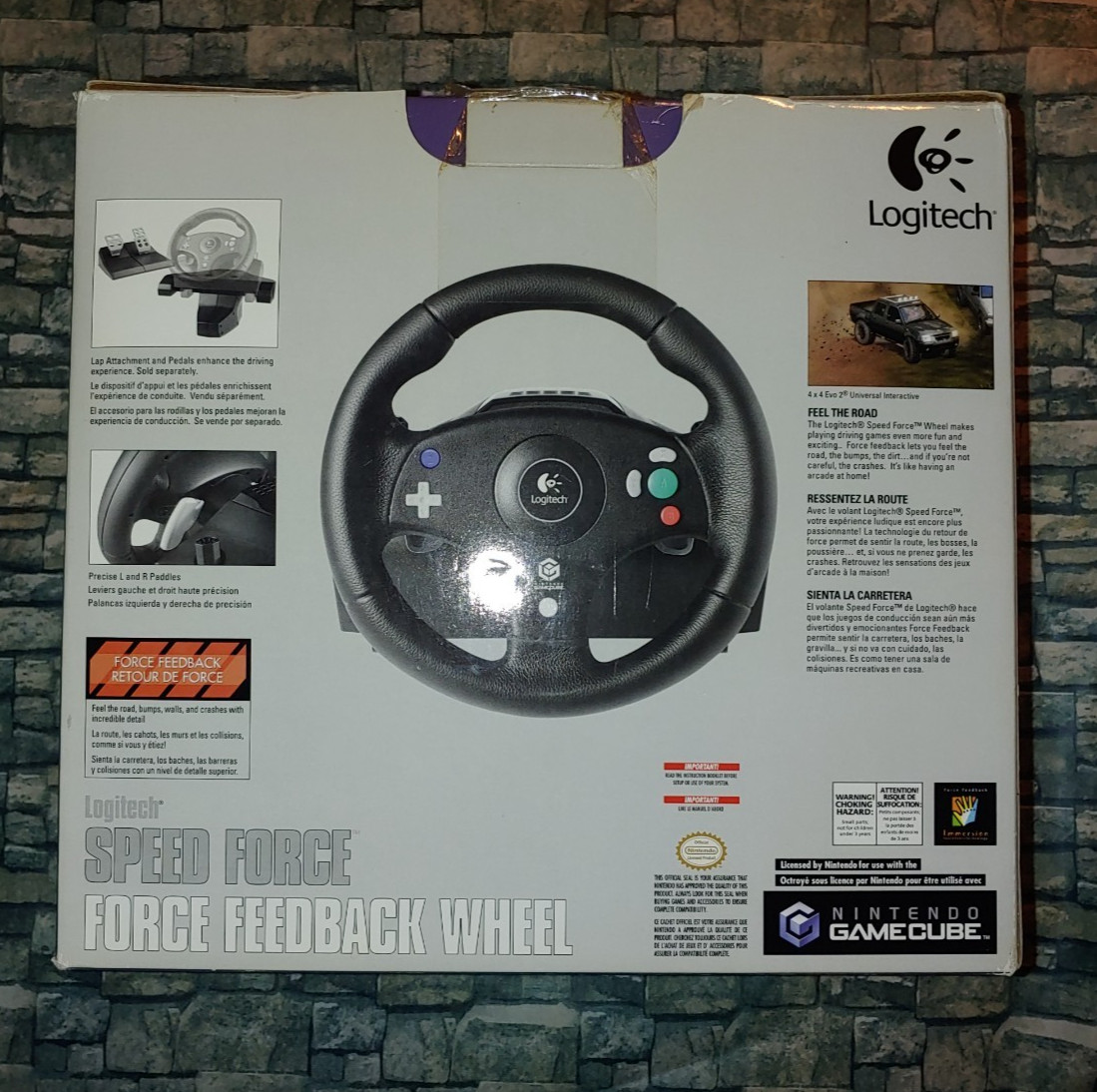 GameCube Logitech Force Feedback Wheel & Accessory Pack Very Good Condition