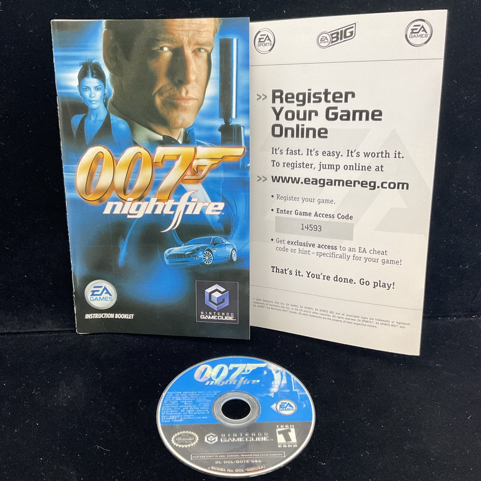 007: NightFire (GameCube) Tested & CIB Clean 1 YR Warranty Refurbished Mint