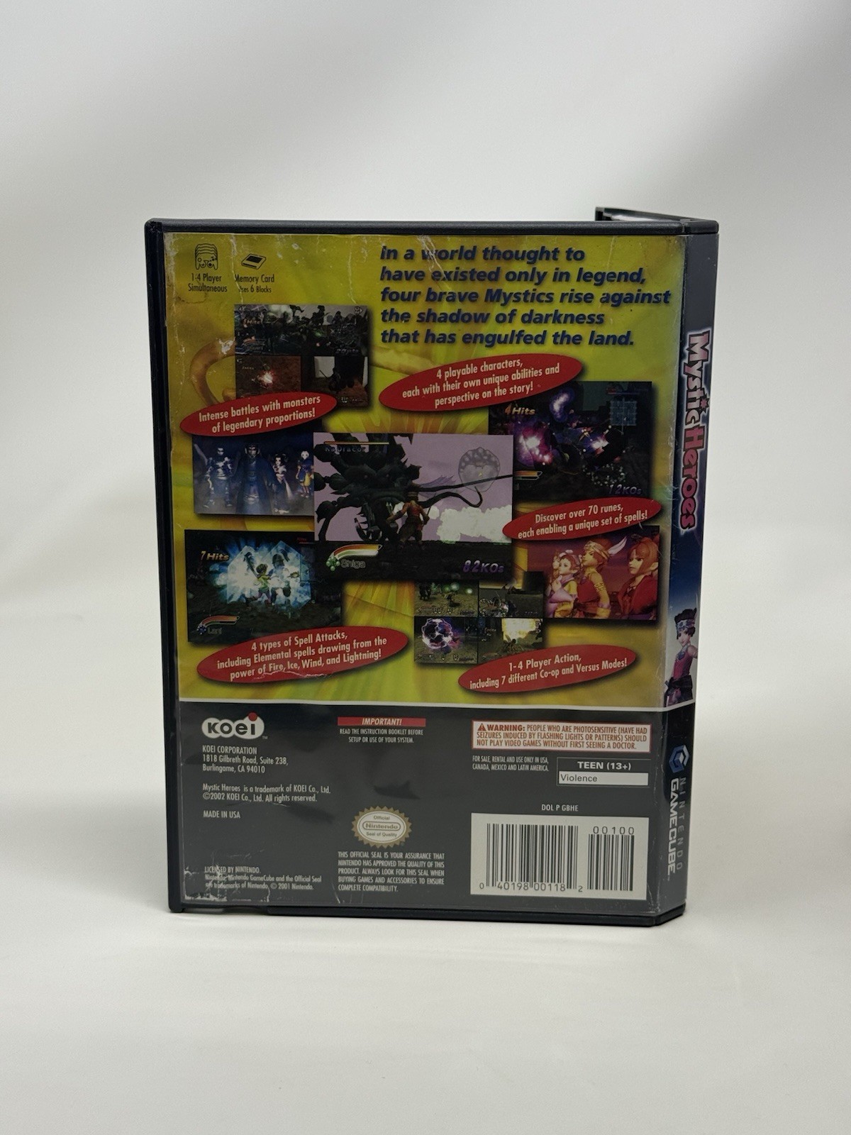 Mystic Heroes Nintendo GameCube Complete CIB Pristine Disc Tested And Working