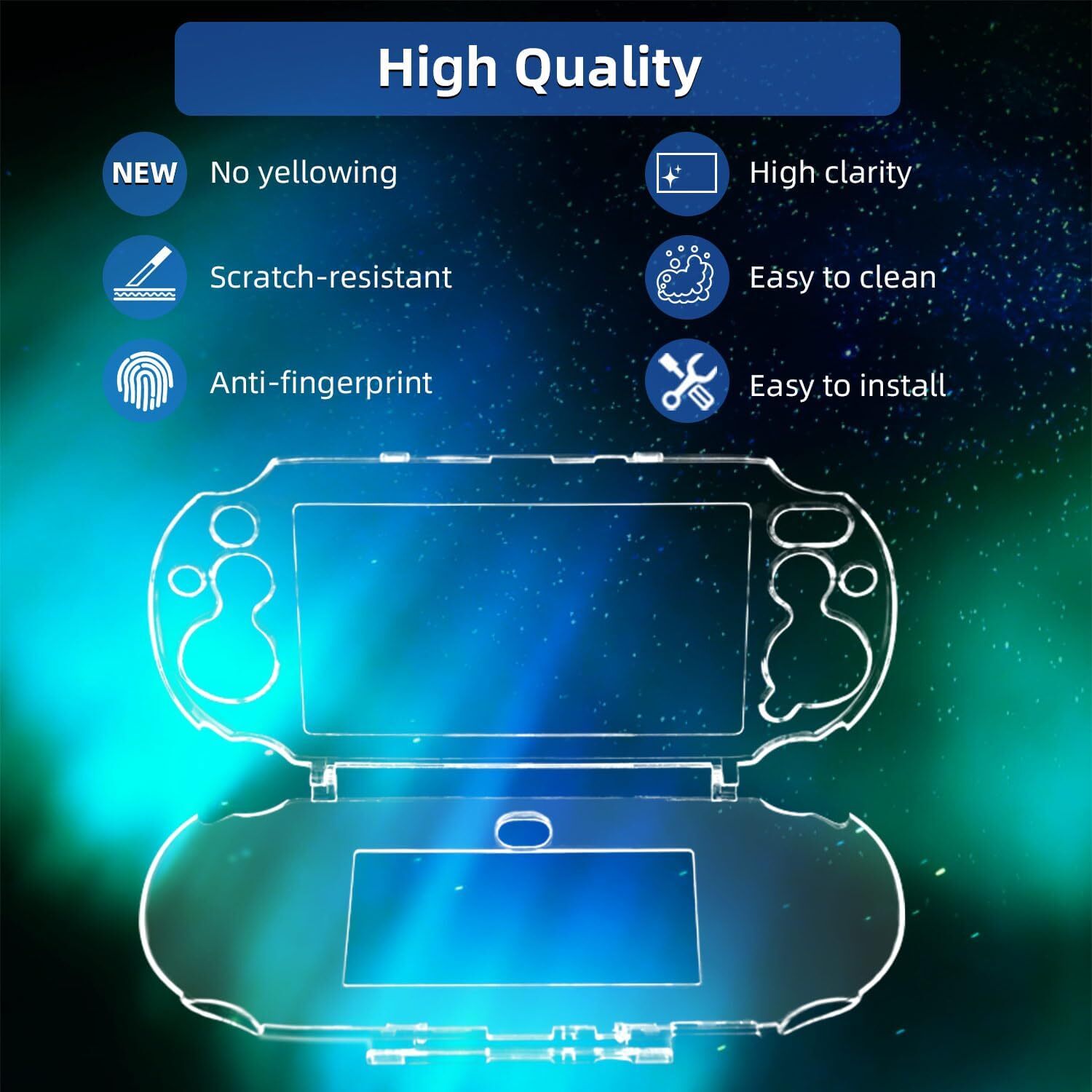Slim Clear Hard Skin Case Cover Protector for Sony Sony PS Vita PSV 2000