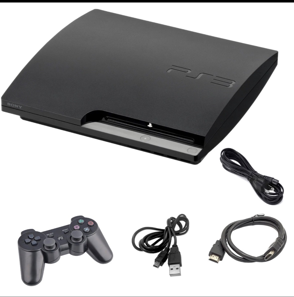 Sony PlayStation 3 Console PS3 Slim + 120GB 160GB 320GB 500GB + USA