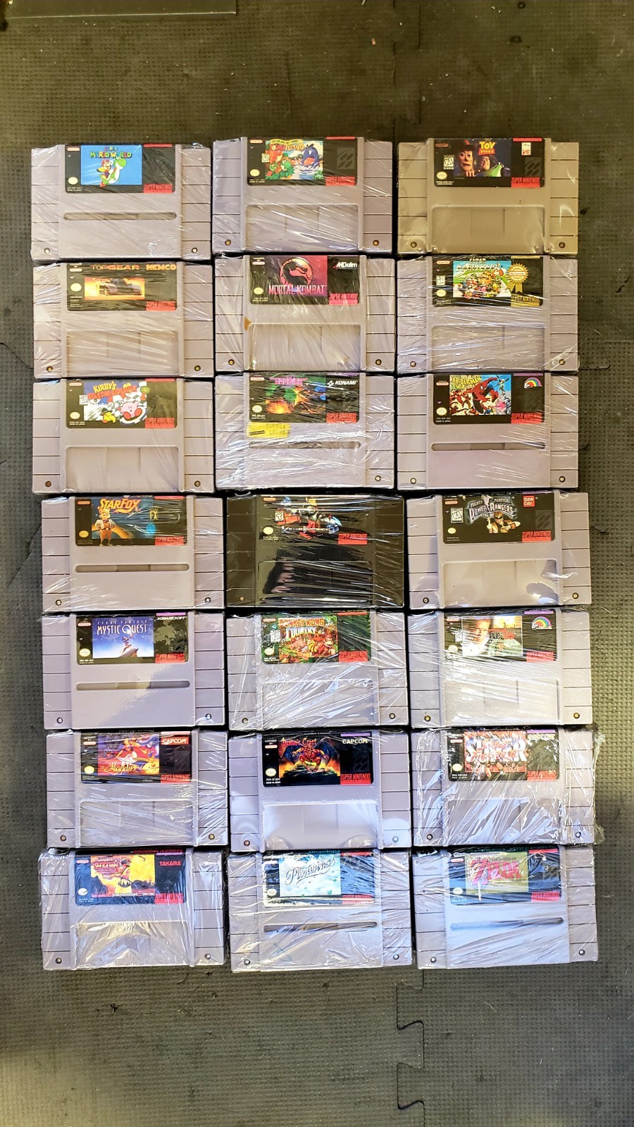 Super Nintendo SNES Game Lot Mario Zelda MK Killerinstinct Spiderman Etc Tested