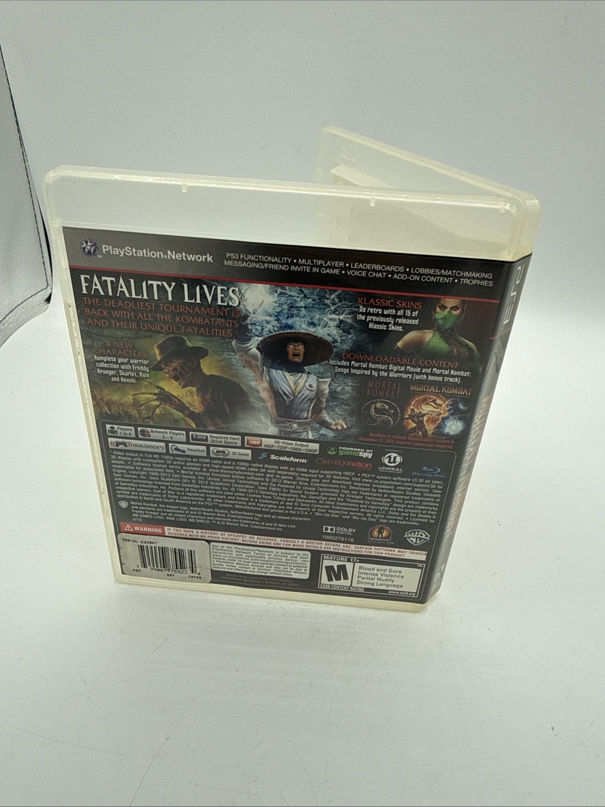 Mortal Kombat — Komplete Edition (Sony PlayStation 3, 2012) Tested NO Manual!