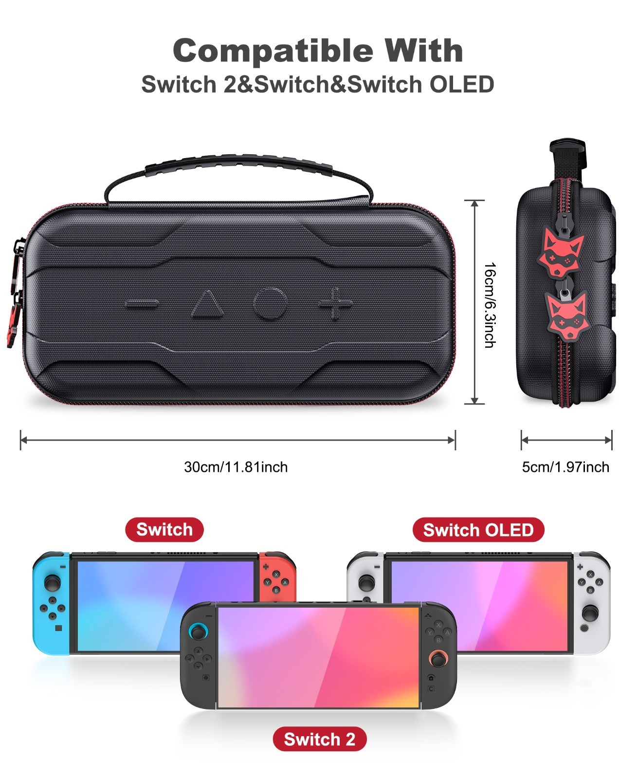 Waterproof Travel Carry Case Protective Hard Shell Case for Switch 2 Console