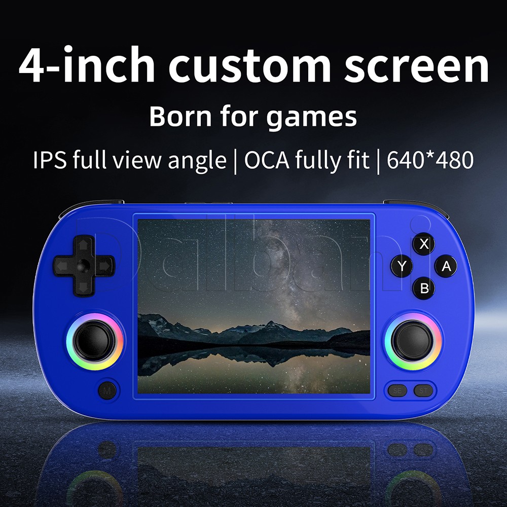 RG40XX H Blue handheld Game Console 4.0-inch IPS Screen 64G 5K+ Games