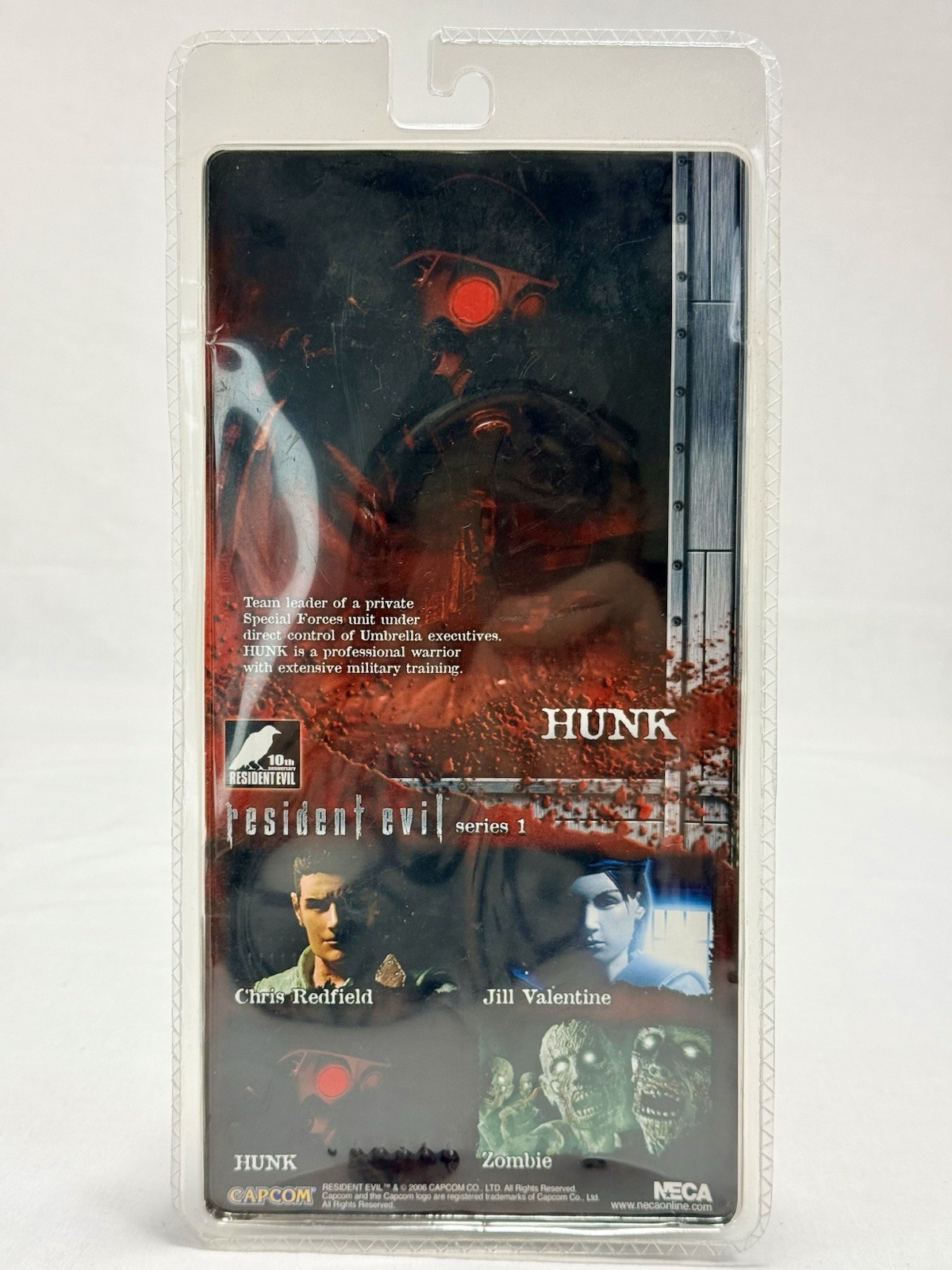 NECA Resident Evil 10th Anniversary Series 1 Hunk 7” Figure Box Wear Fast Shippi