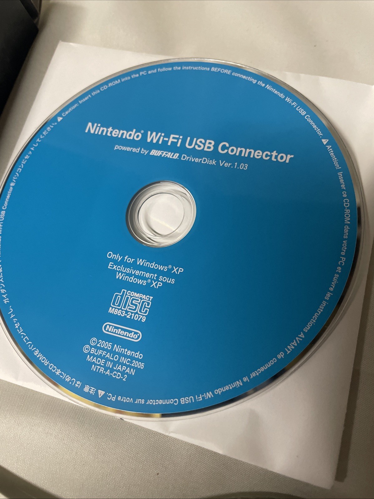 Nintendo Wii DS Wi-Fi USB Connector NTR-010 w Cable & Disc! ~ Works Great!