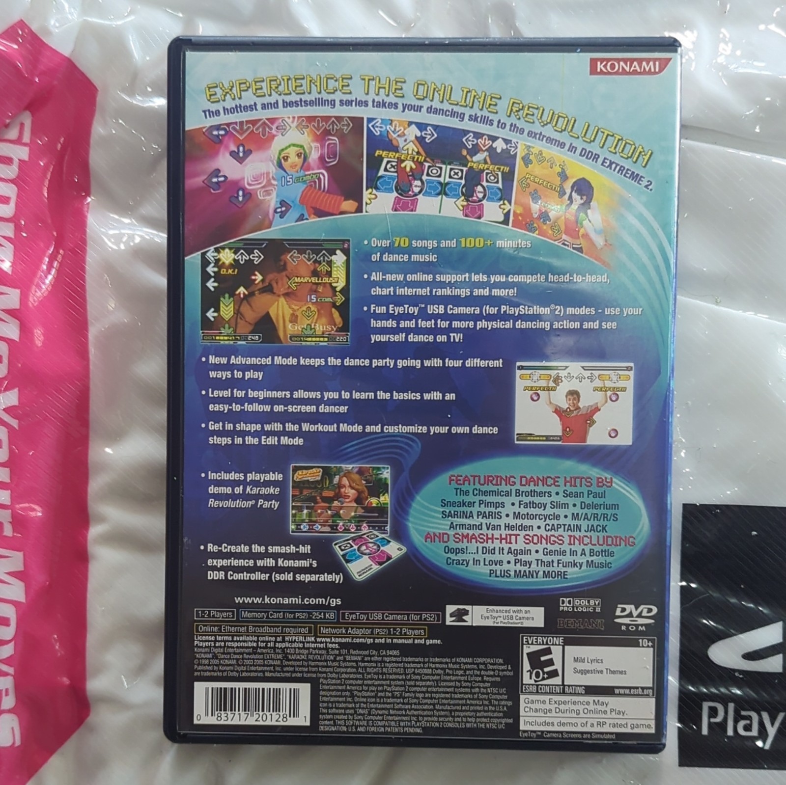 Konami Stay Cool DDR Dance Pad + Dance Dance Revolution Extreme 2 PS2 – Tested