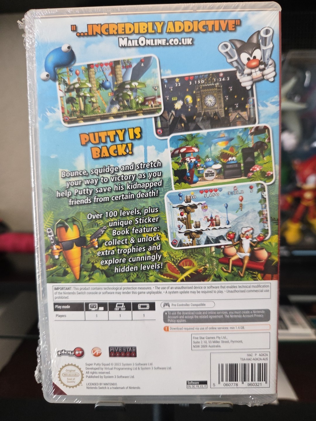 Nintendo Switch SUPER PUTTY SQUAD- Download version (No Game Card) NEW SEALED!