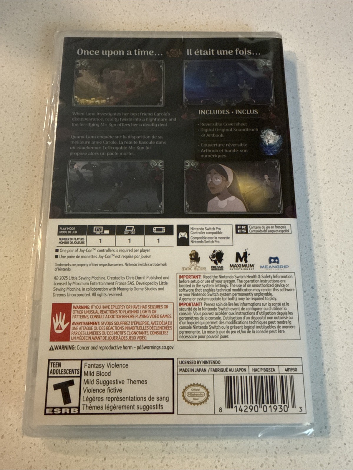 BRAND NEW SEALED Bye Sweet Carole (Nintendo Switch, 2025) Physical Cart Edition