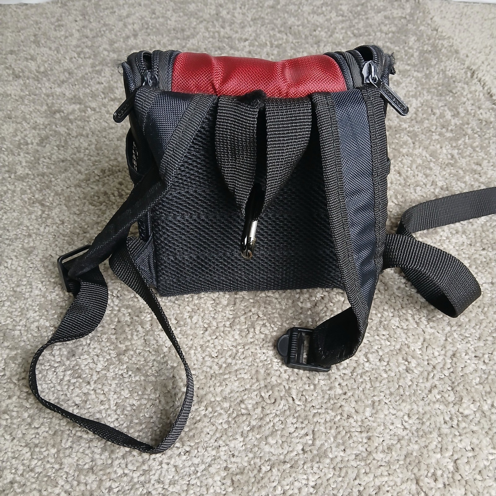Nintendo DS Travel Backpack Bag Red Black Console Carrying Case Accessory
