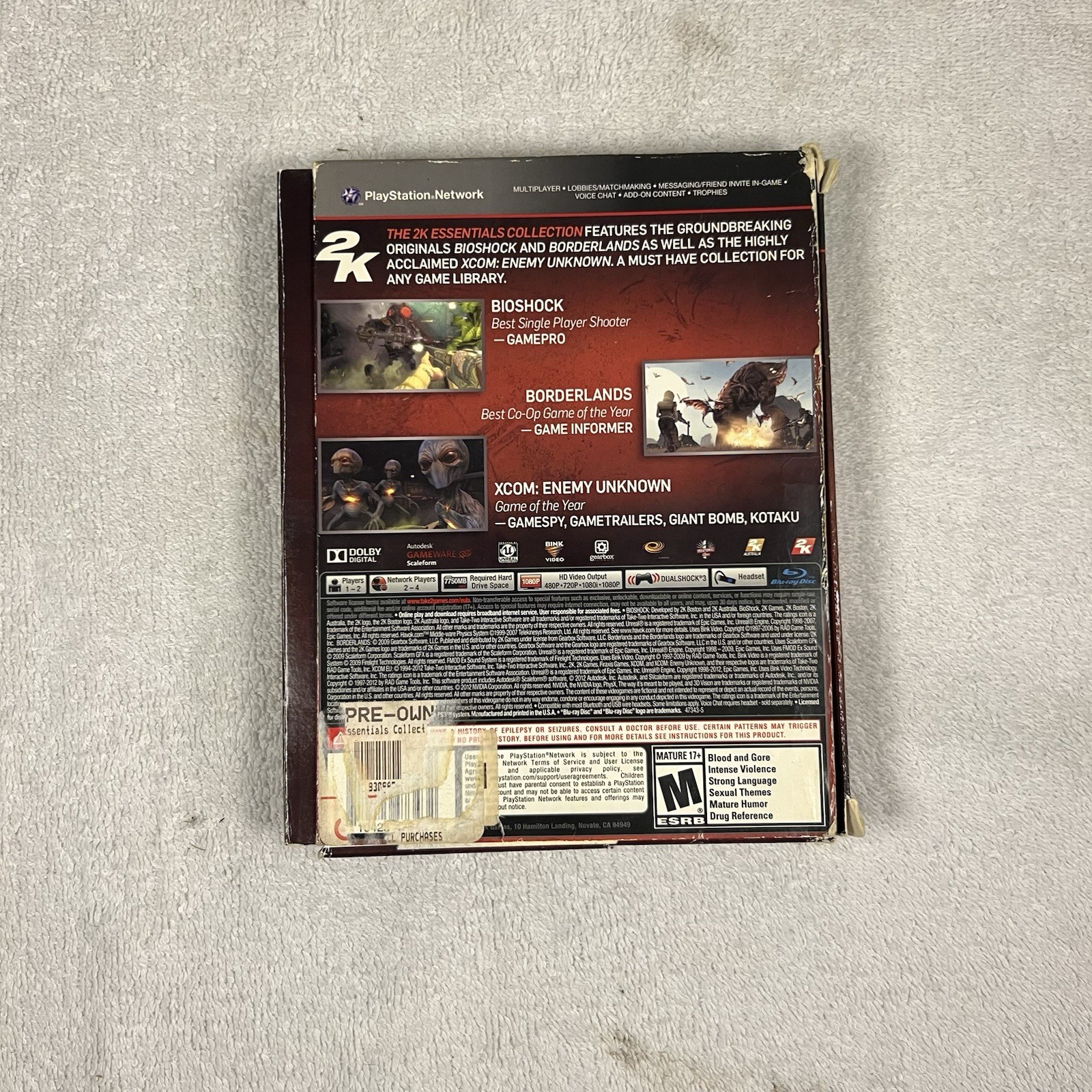 2K Essentials Collection Sony PlayStation 3 2013 PS3 Complete