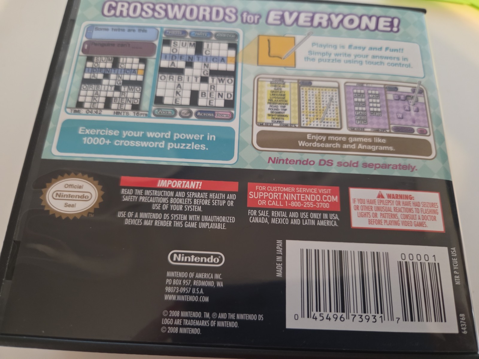 Nintendo Crosswords – Nintendo DS Complete