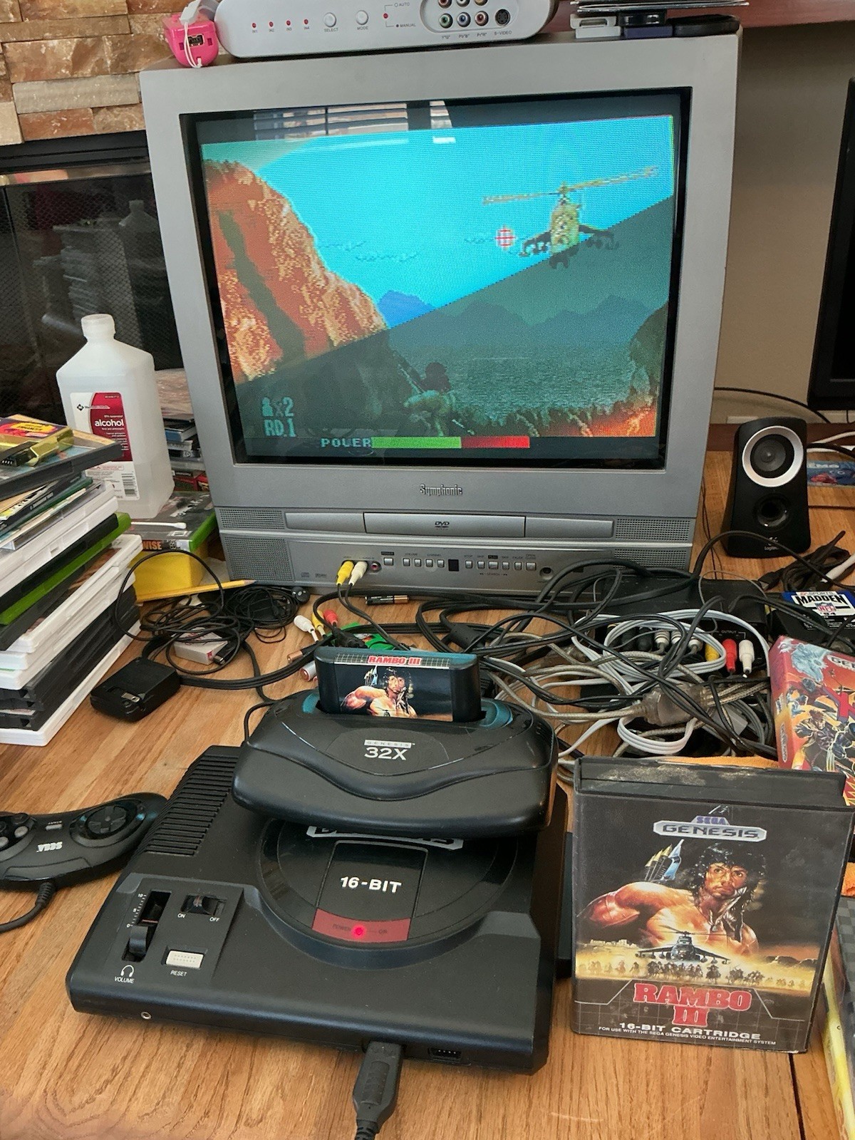 SEGA GENESIS RAMBO 3 COMPLETE IN BOX CIB RARE AUTHENTIC Tested Works