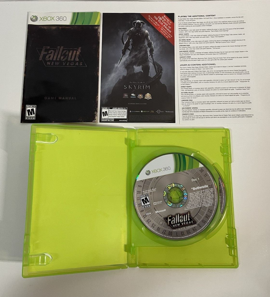 Bethesda Fallout New Vegas Xbox 360 Collector’s Edition w Ultimate Edition Discs