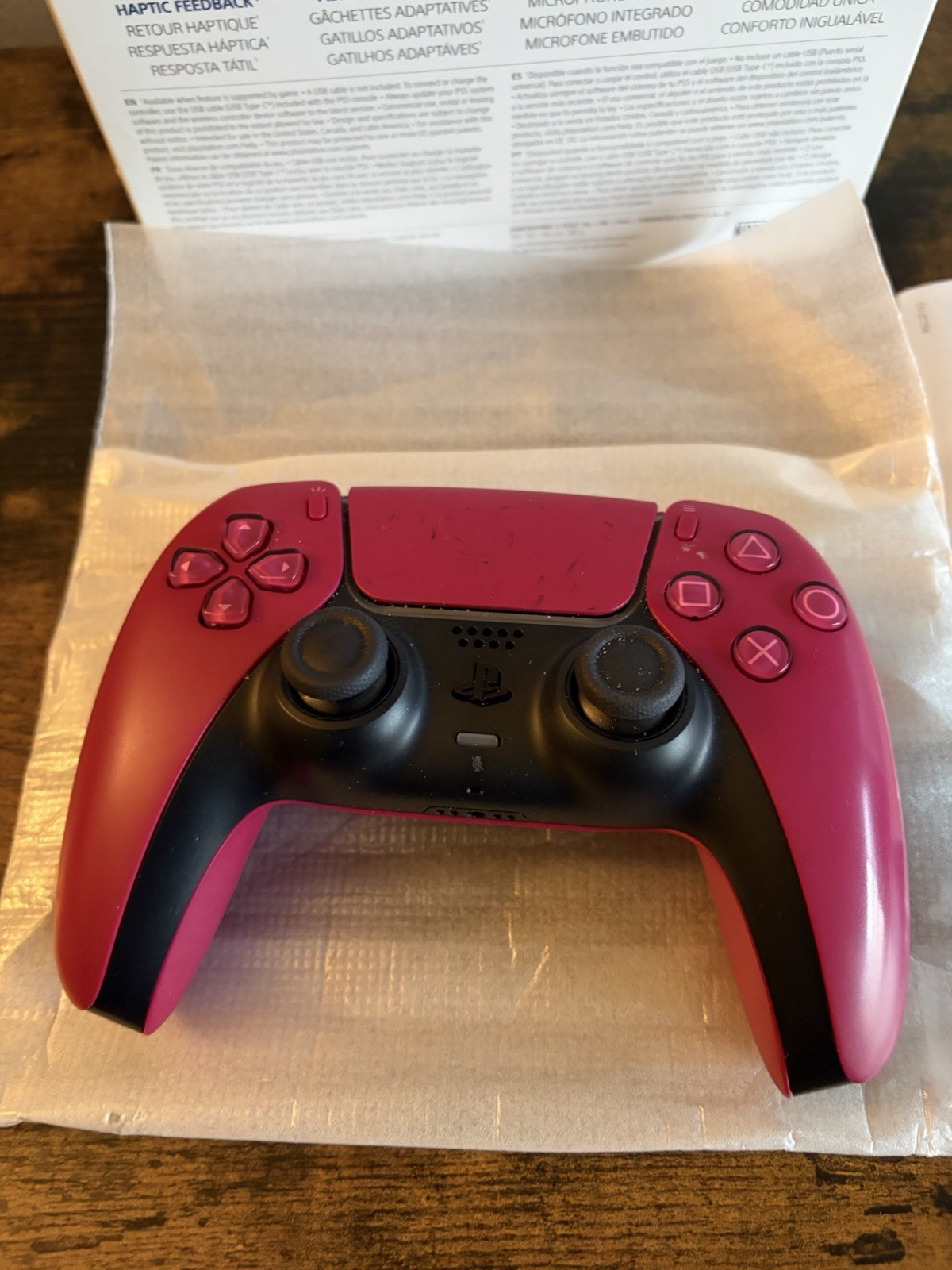 Sony PlayStation 5 PS5 DualSense Wireless Controller CFI-ZCT1W Cosmic Red