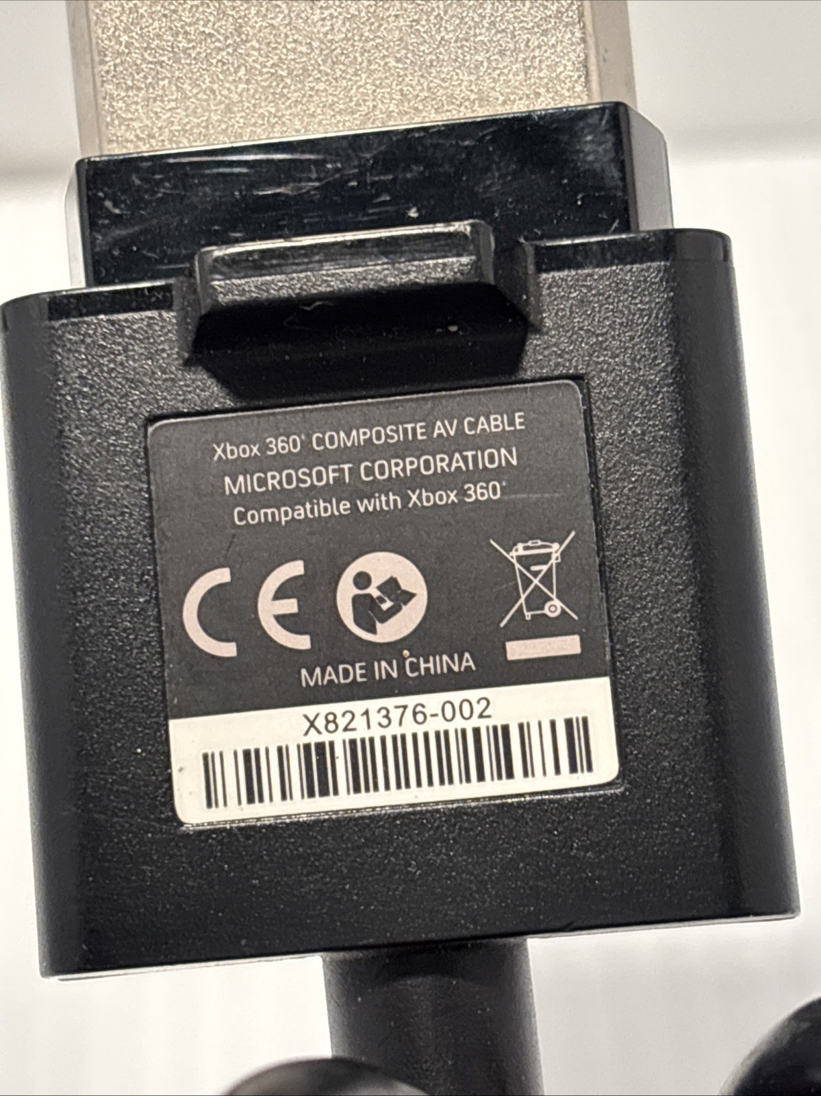 OEM Original RCA Composite AV A/V Cable Cord for Microsoft Xbox 360 (74)
