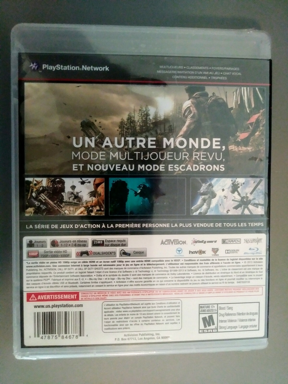 Call of Duty: Ghosts (French, PlayStation 3 PS3, 2013) – NEW + SEALED!