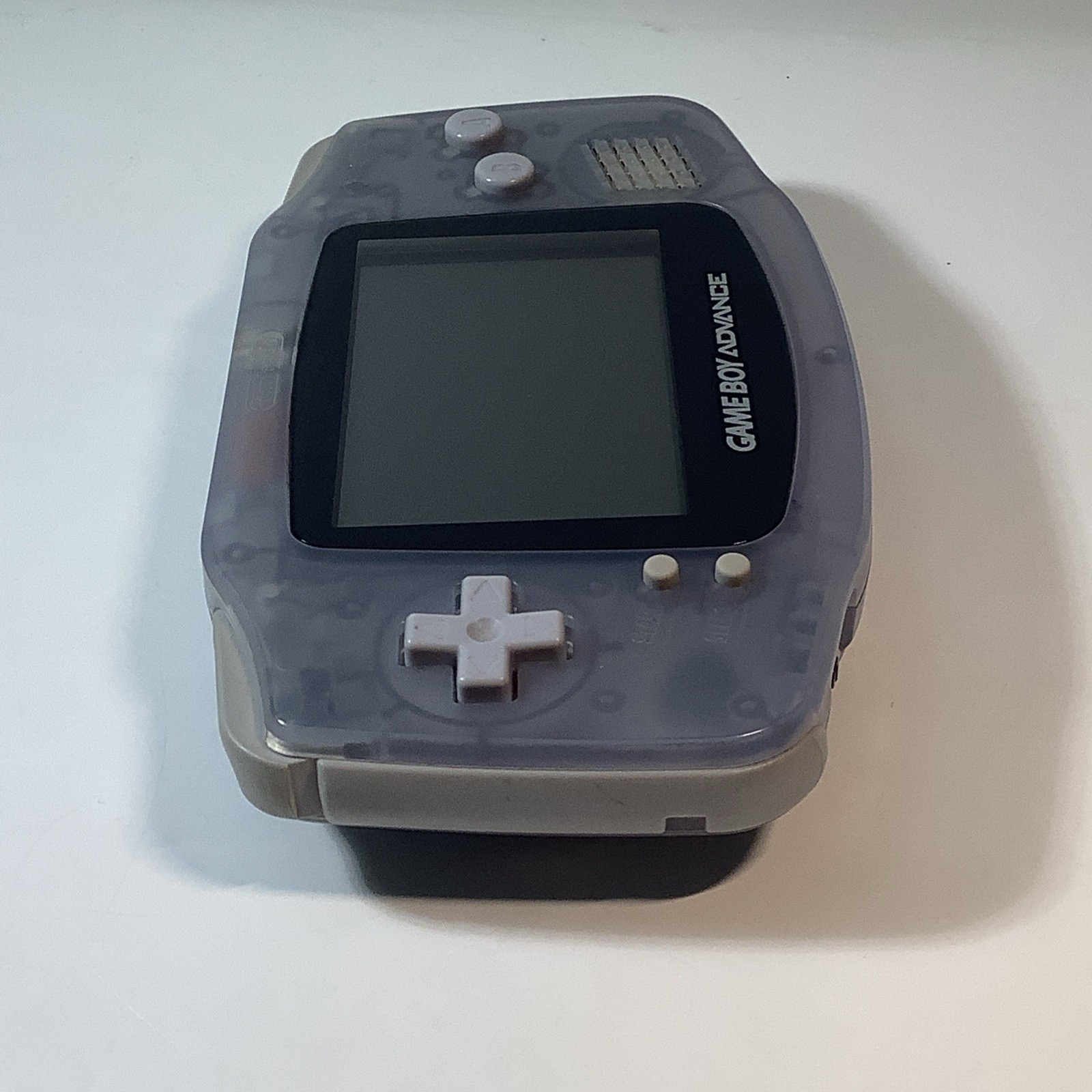 Nintendo Game Boy Advance GBA Glacier Handheld System Console AGB-001 – Tested