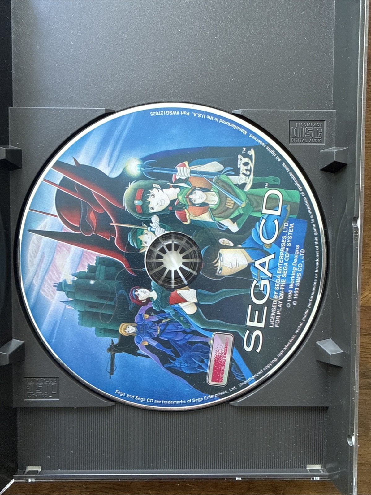 RARE Vay (Sega CD, 1994) CIB Video Game Complete in Box with Manual Foam Rare VG