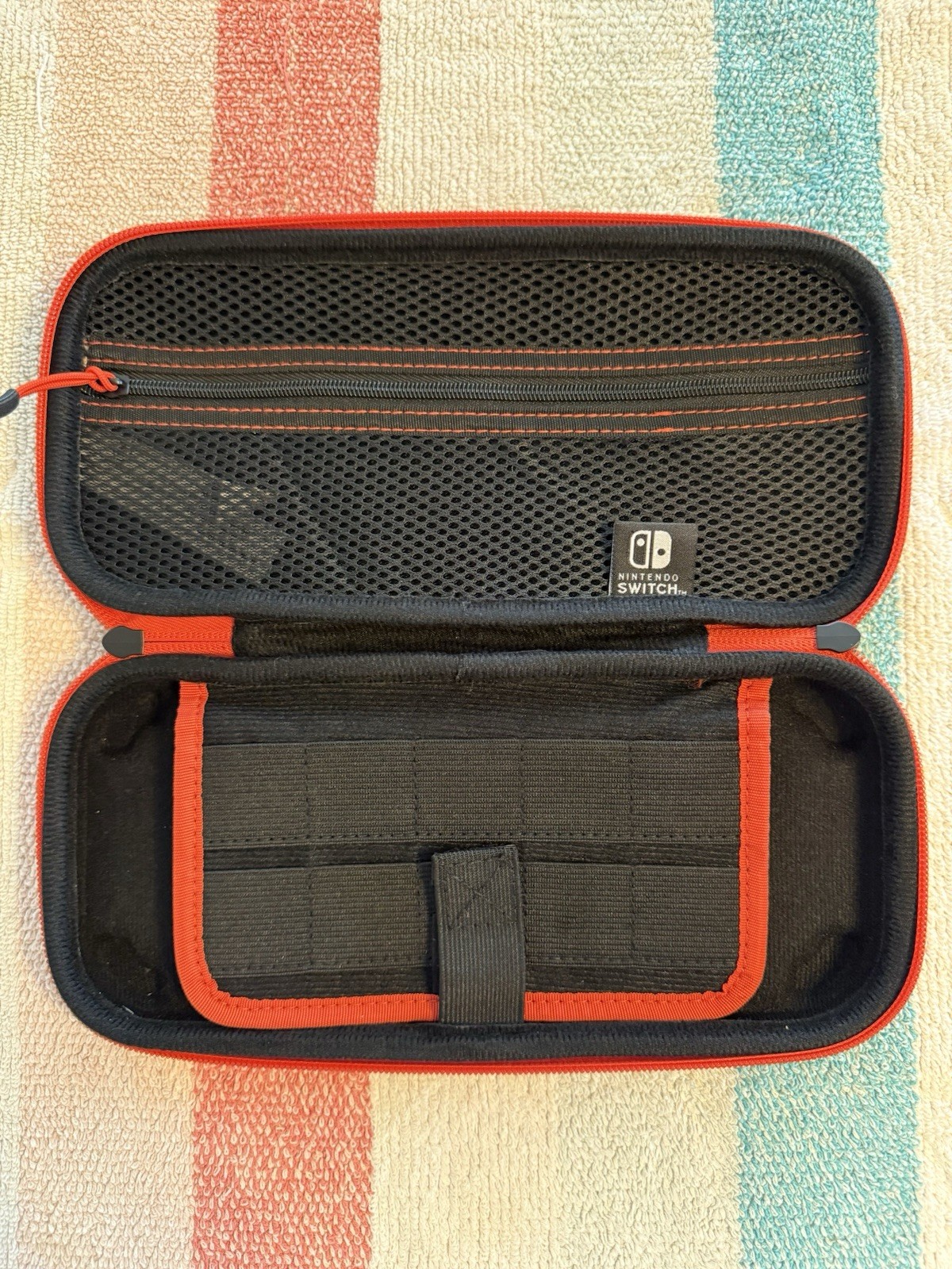 Official Nintendo Switch Console Carrying Case (Black/Red) Open Box Unused