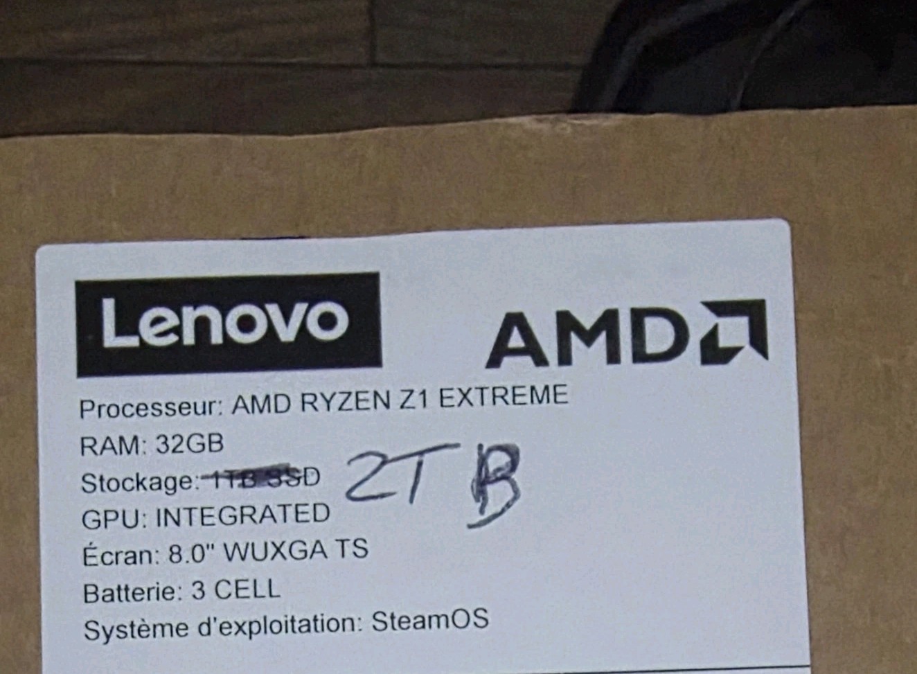 Lenovo Legion Go S 2TB SteamOS, Hard Case, Cover Case, Charger, Warranty.