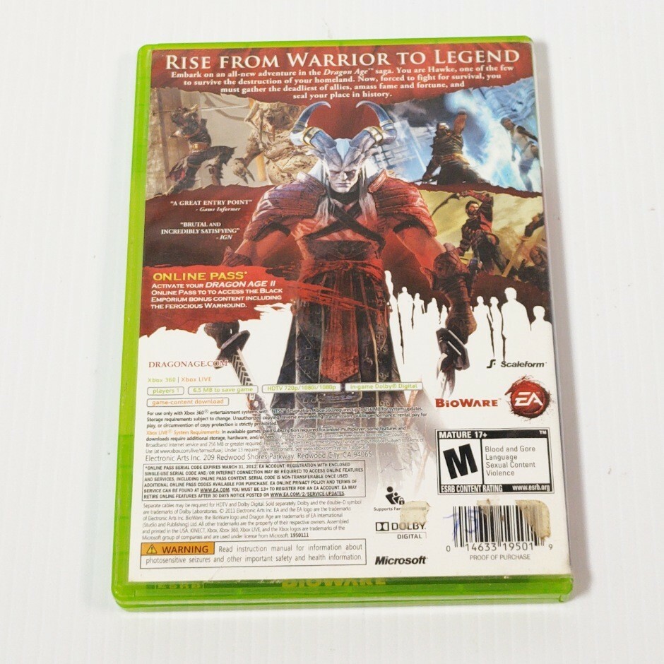 Dragon Age II Xbox 360 CIB