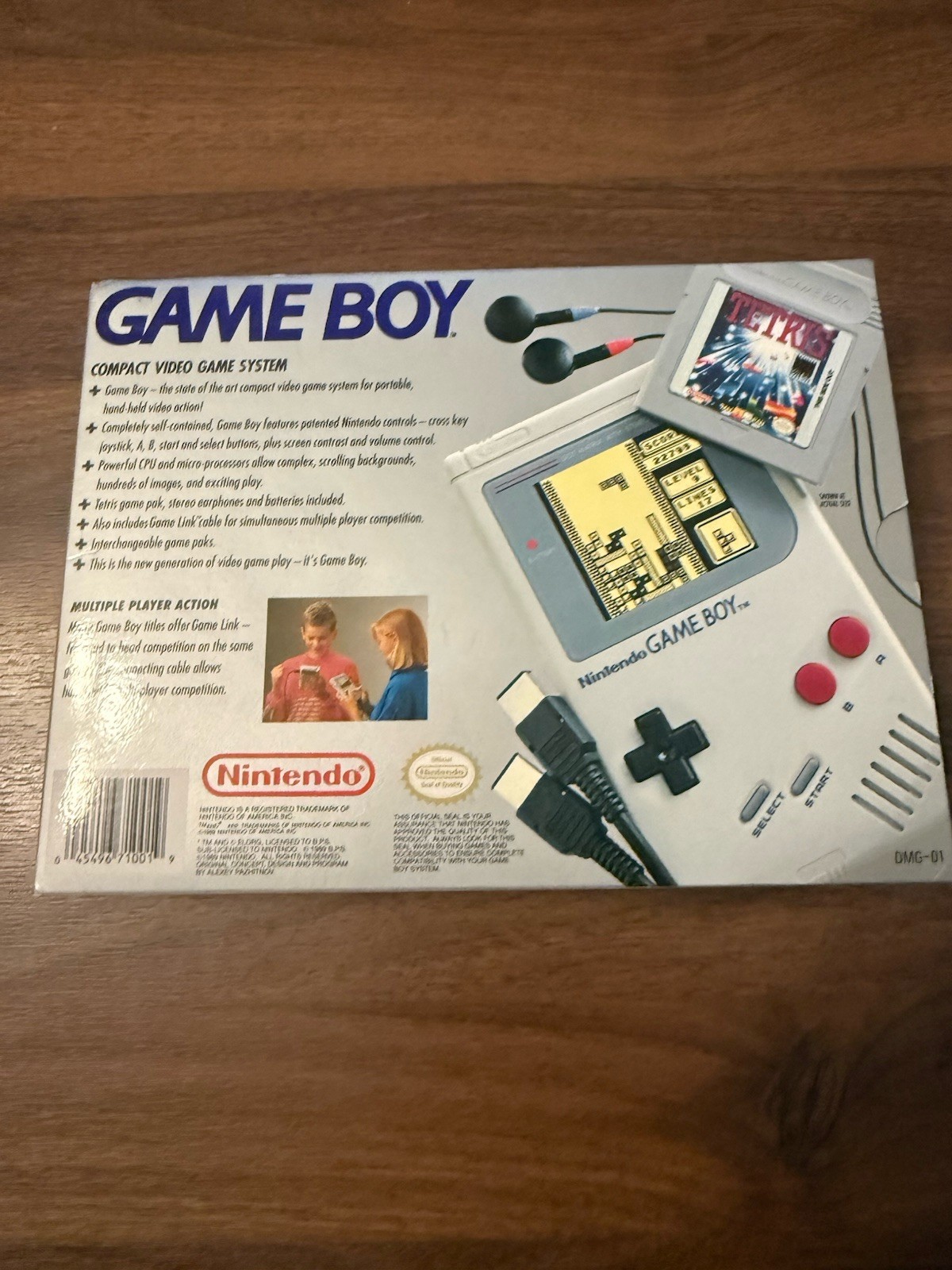 Nintendo GameBoy DMG Longbox Tested CIB Long Box Launch Edition Headphones Foam