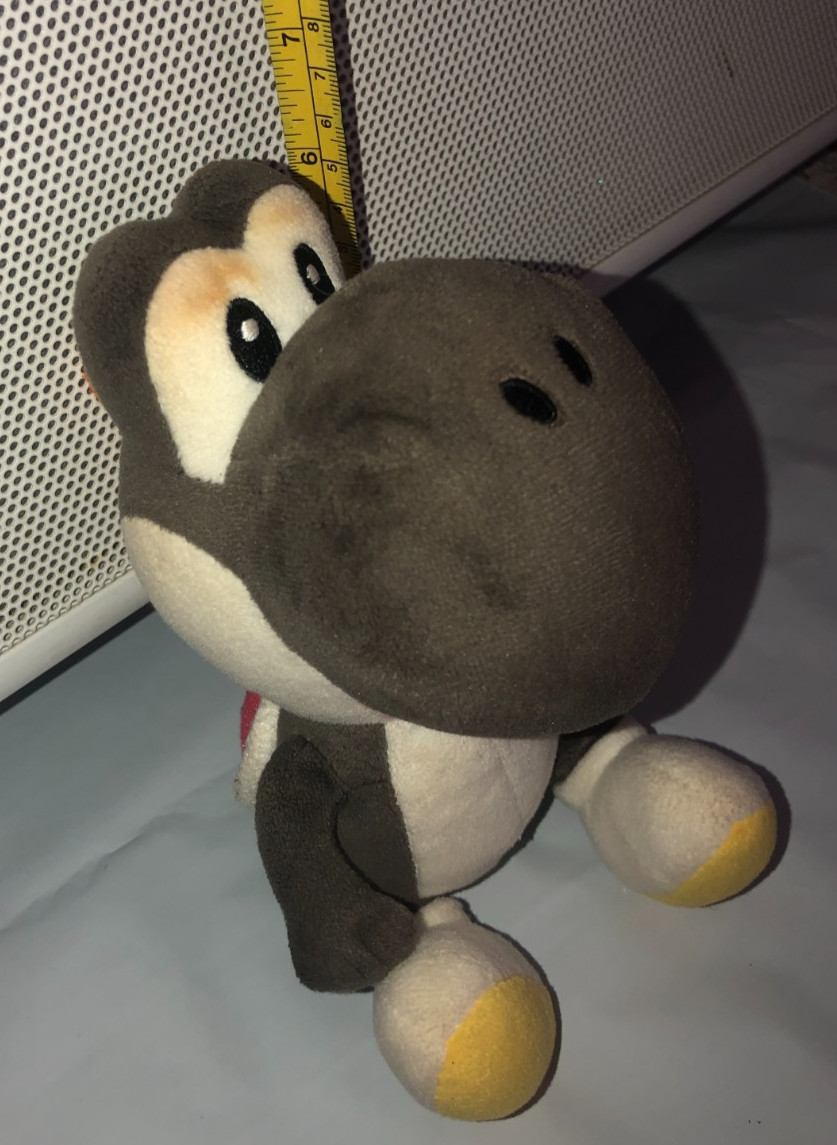 Yoshi Mario DS Plush Gray Black Little Buddy Sanei 2015 Nintendo Japan Rare B