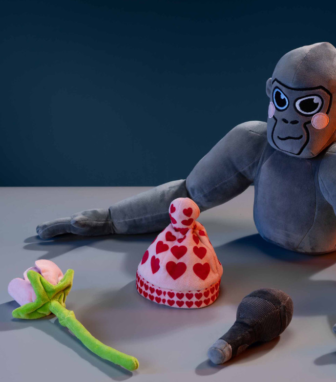 Official Gorilla Tag Plush ELLIOT Valentine Monke Plushie Juniper/Makeship NEW
