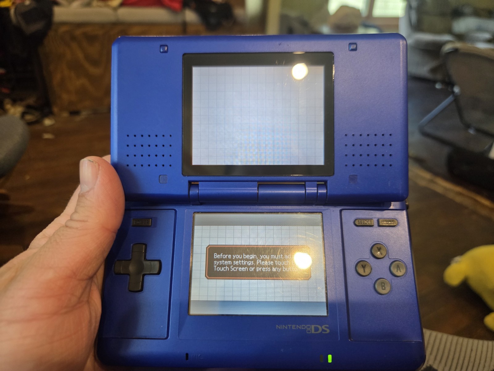 Nintendo DS NTR-001 Blue/Black Handheld System Touchscreen NTSC-U/C Console Only