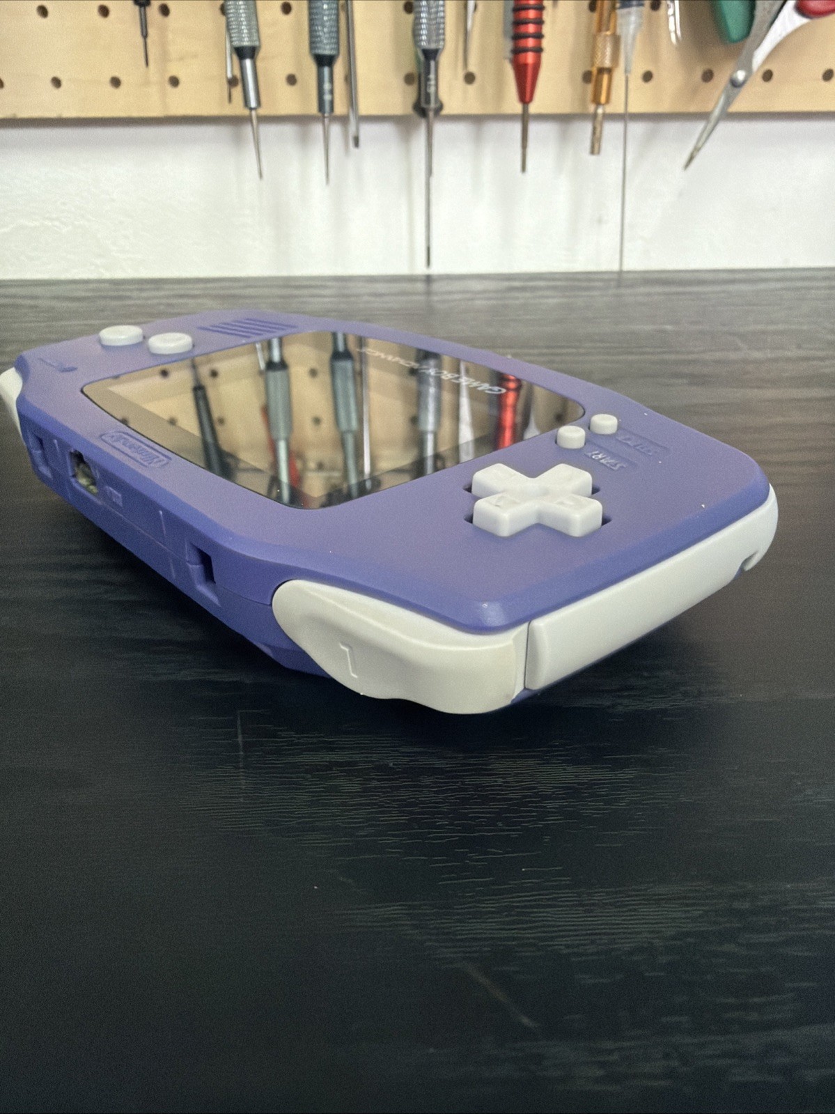 Nintendo Game Boy Advance GBA Violet Console New Screen Overhaul [#010]