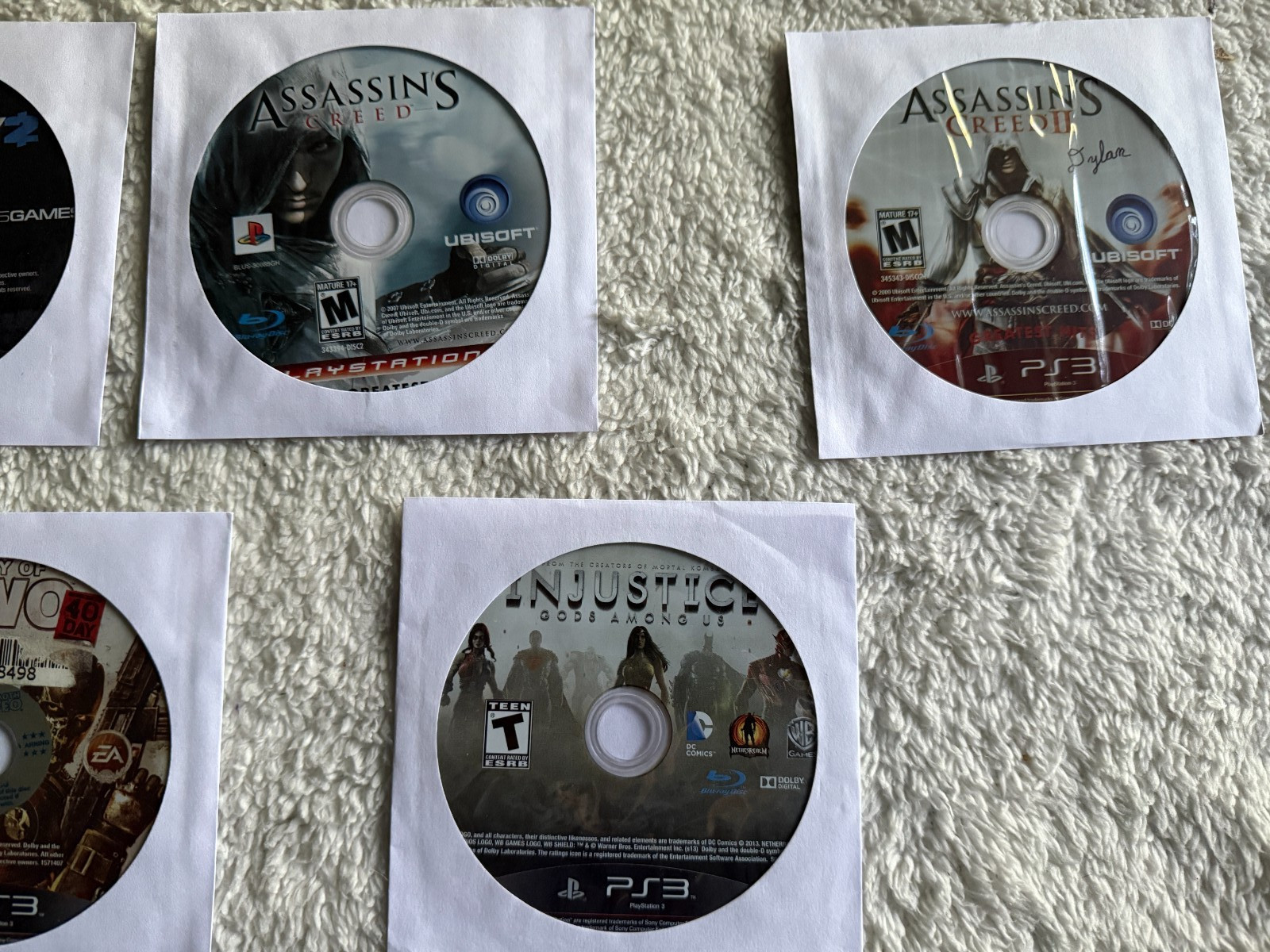 Sony PlayStation 3 Slim PS3 120GB Console Bundle 12 Games Mature Titles Works!