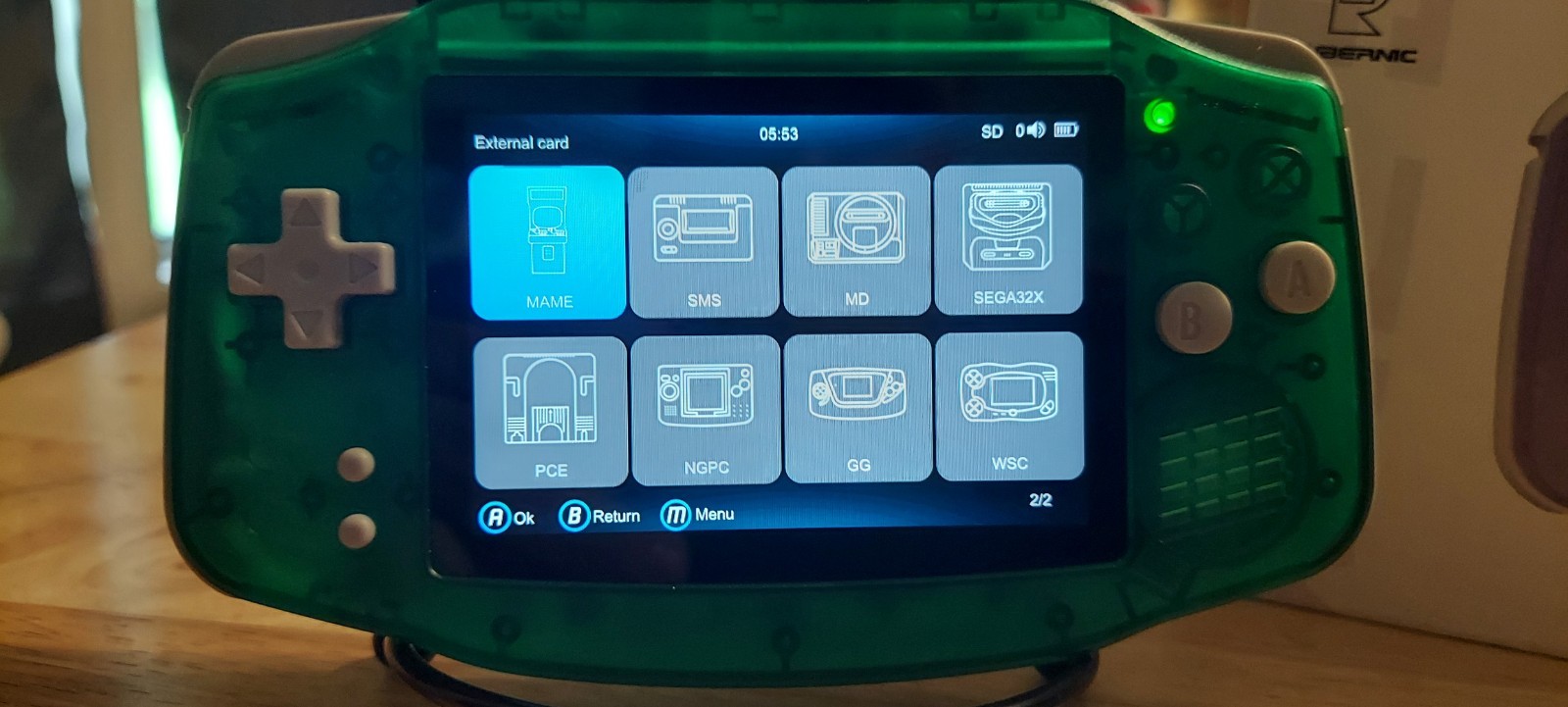 Anbernic RG 34XXSP Handheld Game System. TONS of preloaded Games!