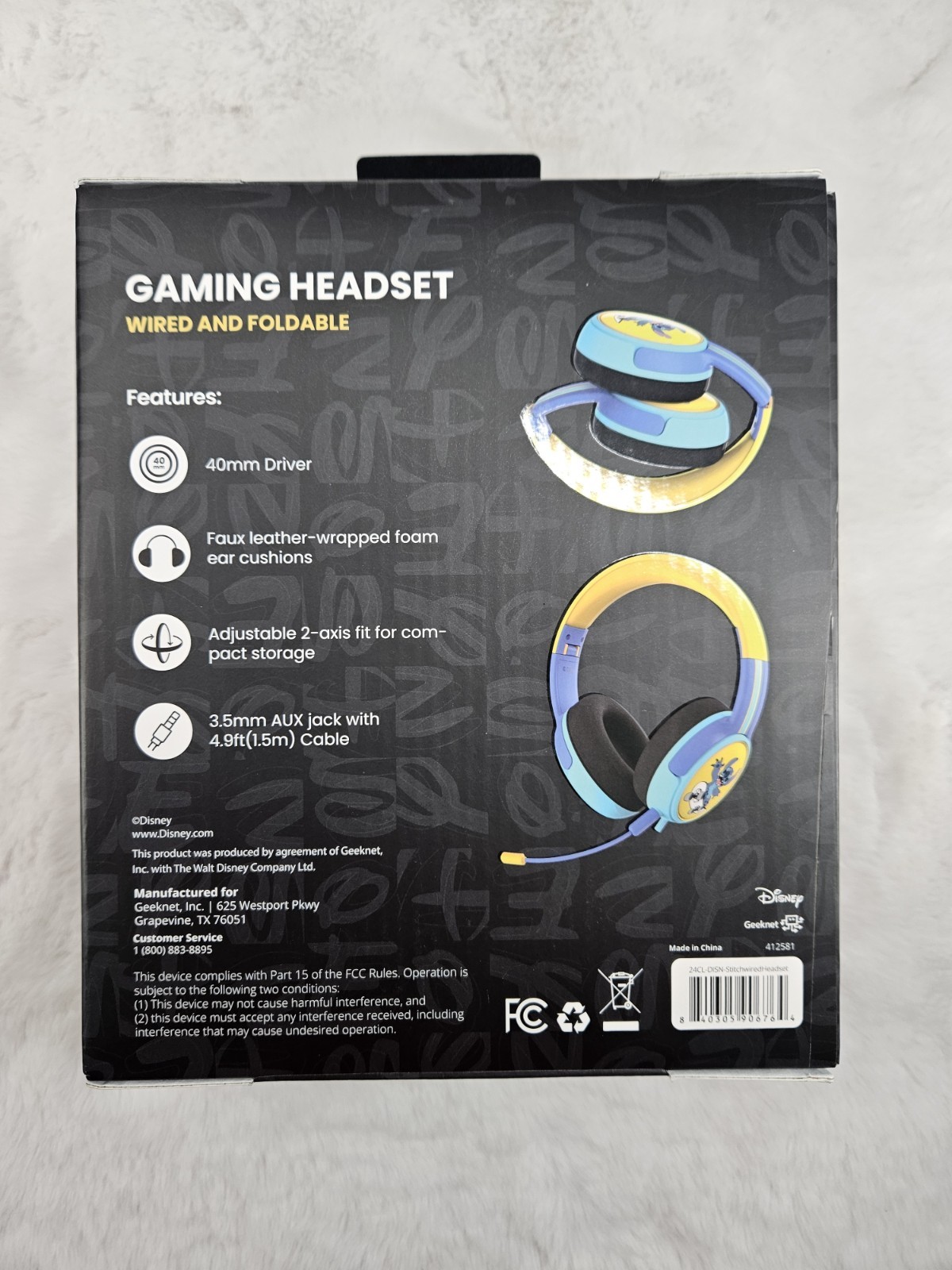 New Disney Lilo and Stitch – Stitch Wired Headset GameStop Exclusive